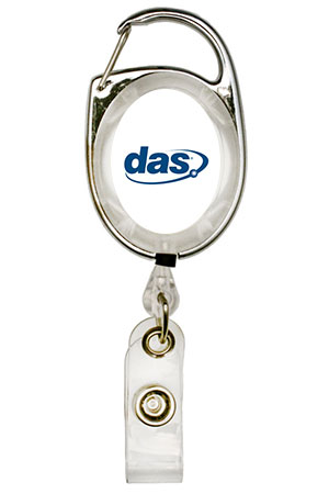 Oval Carabiner Badge Reel w/ Custom Logo