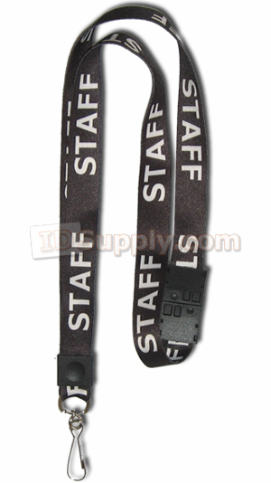 Staff lot Printed Staff Neck Strap Lanyard and Vertical Portrait Badge Buddy 