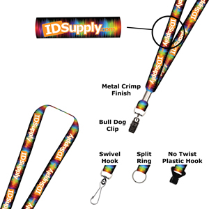 1&quot; Full Color Print Lanyard (Dual Sided)