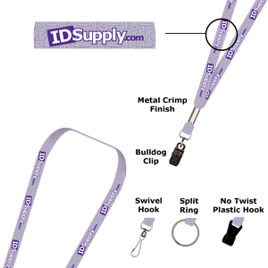 3/8&quot; One Color Print Lanyard (Dual Sided)
