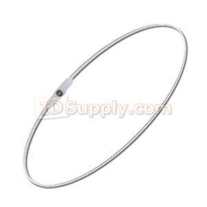 (Discontinued) Clear Vinyl Flat Neck Strap - 27" Long