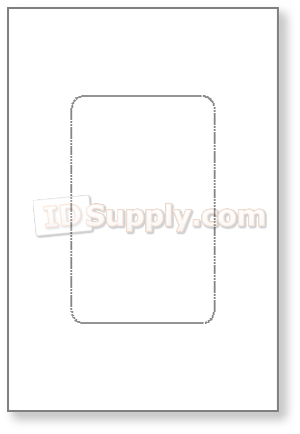 1-Up Sheet of Teslin Paper (for Laser Printer) from IDCreator