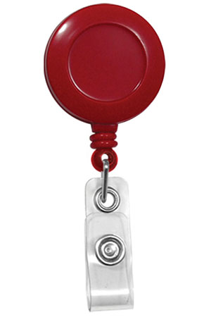 LPN Heart Bubble Pink - Retractable Badge Reel with Swivel Alligator Clip - Badge Holder, Red